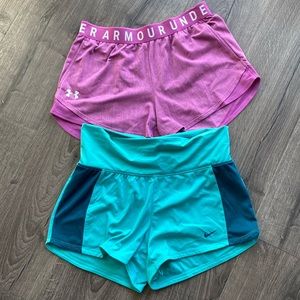 2 short bundle Under Armor & Nike